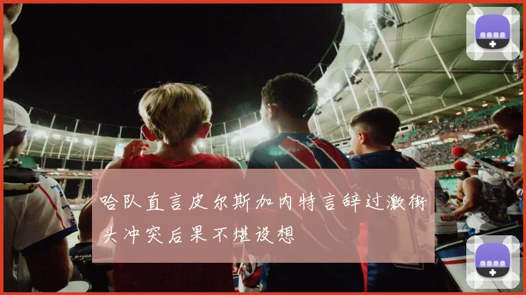 哈队直言皮尔斯加内特言辞过激街头冲突后果不堪设想